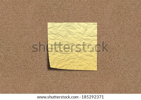 The Scratchy Note paper on sand board