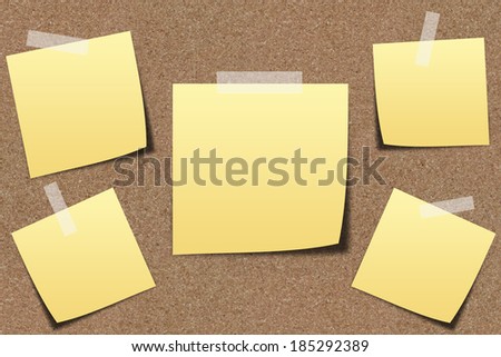 The Note paper on sand board