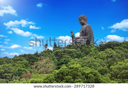 Giant Buddha/Po Lin Monastery in Hong Kong, Lantau Island