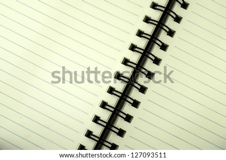 green read paper line notebook