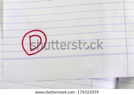 grade d on line paper background