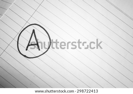 grade a on line paper background black and white color tone style