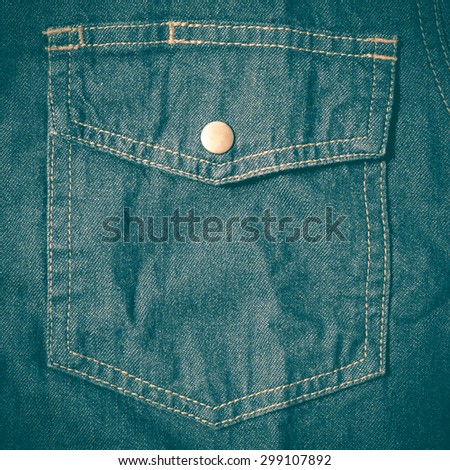jean pocket retro vintage style