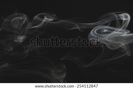 smoke frame on black background
