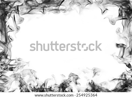 smoke frame on white background