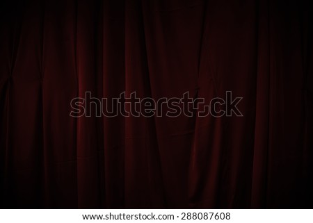 curtain or drapes dark red background