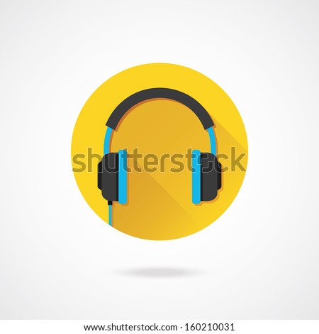 Vector Headphones Icon - 160210031 : Shutterstock