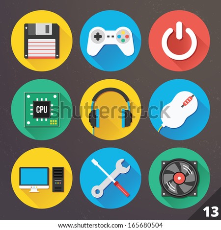 Vector Icons for Web and Mobile Applications Set 13 Vector Icons for Web and Mobile Applications Set 13