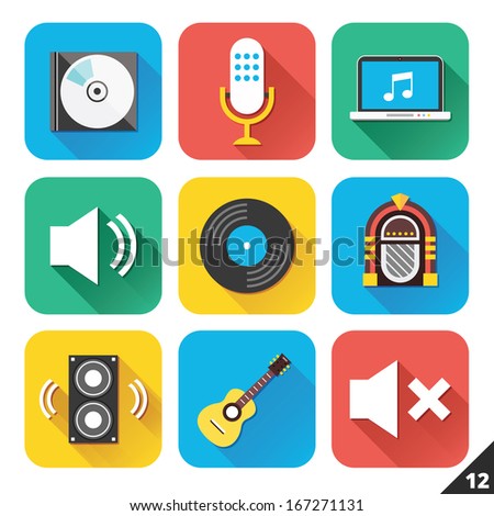 Vector Icons for Web and Mobile Applications Set 12 Vector Icons for Web and Mobile Applications Set 12