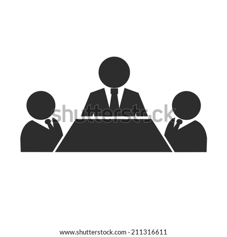 Business Meeting Black Icon