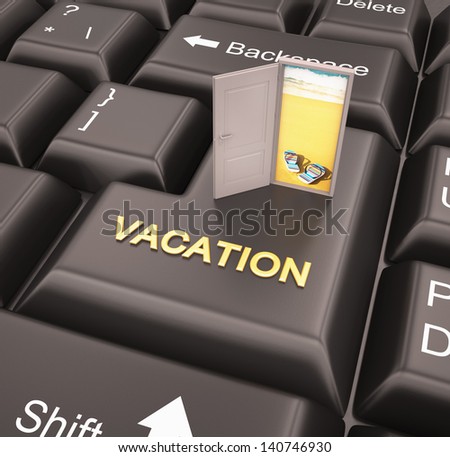 online reservation for vacation , enter key