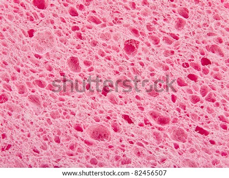 Sponge clean closeup textured background