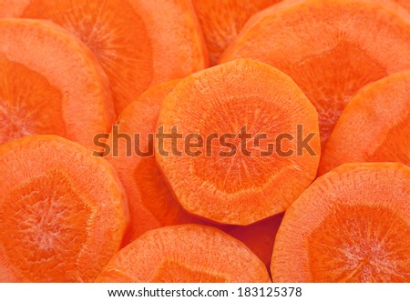 Carrot vegetable round closeup horizontal background