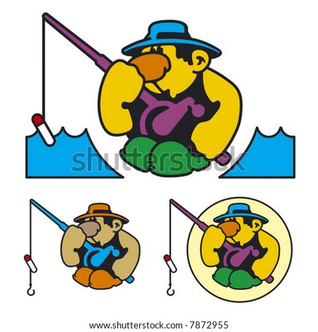 fishing pole cartoon. cartoon fishing pole. cartoon