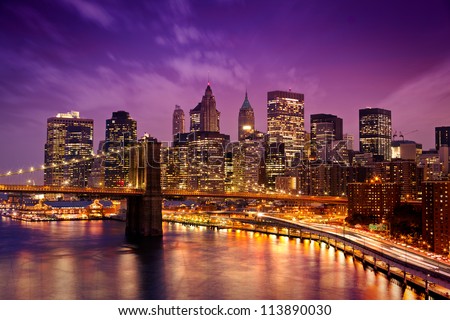 Skyline Of Downtown New York