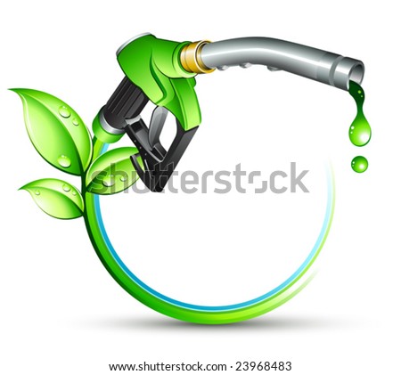 gas pump clip art. stock vector : Green gas pump