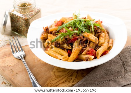 pasta tomato sauce with ground beef