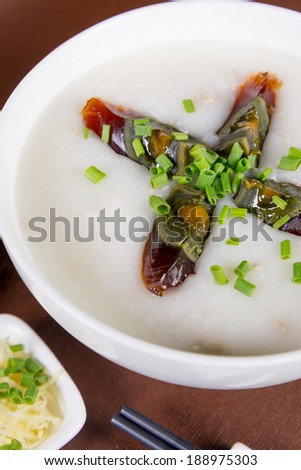 Hongkong traditional rice porridge