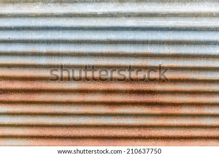 zinc industries plate orange rust