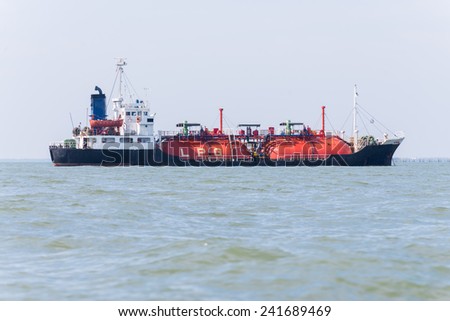 LPG gas tanker ship transportation