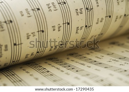Old music book