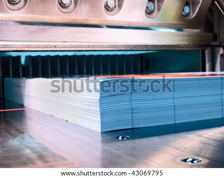 cutter in a printing company