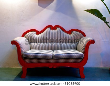 Sofa Vintage on Restored Vintage Sofa In A Loft Stock Photo 51085900   Shutterstock