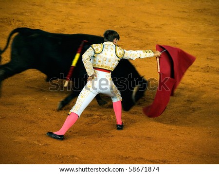 Matador With Bull