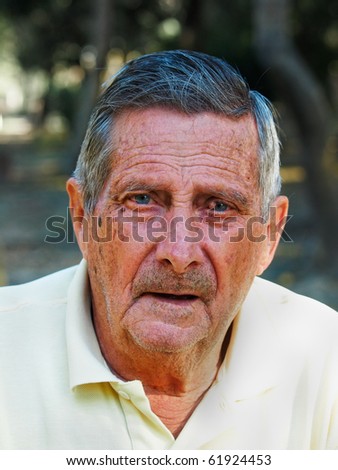 portrait of an aged old man