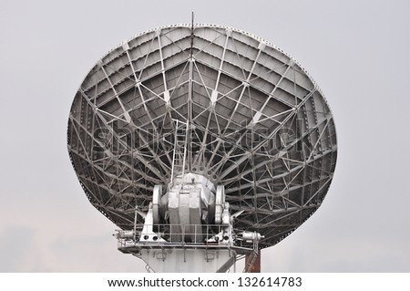 Back of the Satellite television system antenna