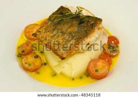 Grilled Cod Fish with mash potato