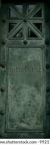 solid metal door