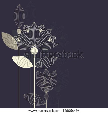 Beautiful Pink Lotus Flower Vector Free | 123Freevectors