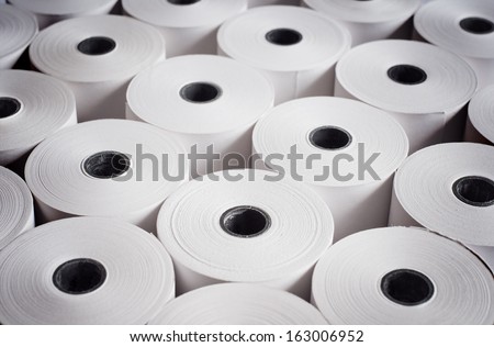 Background from paper rolls