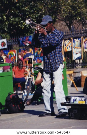 street performer in new orleans