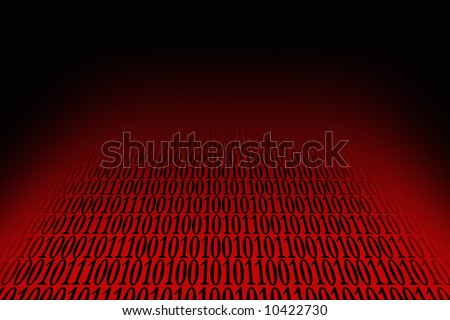 Red fade to black computer data background