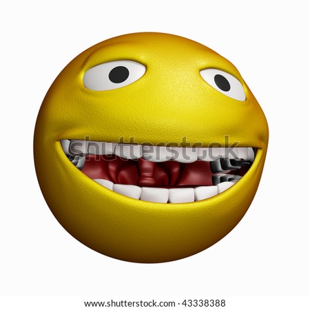 laughing smiley face. yellow smiley laughing