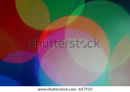 Abstract of colorful circles