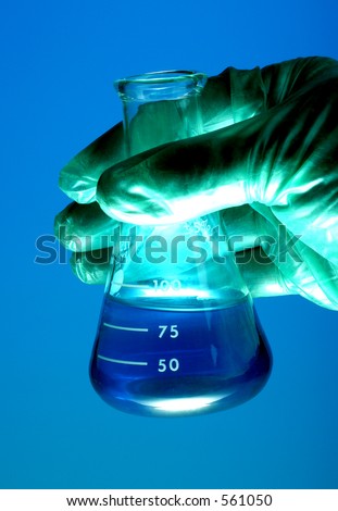 Hand Holding Flask Hand Holding Flask