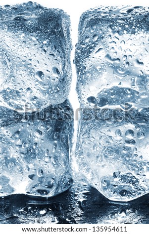 Ice cubes, background, texture
