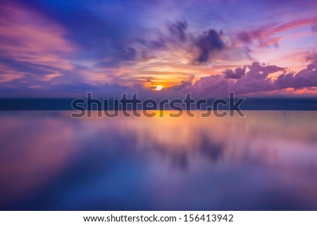 Sunset On Sea Thailand
