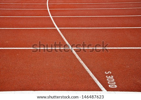 Start three thousan meters on running track