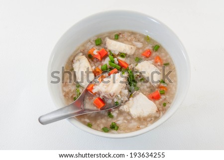Let try wild and brown rice soup with fish