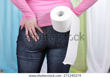 Woman With Pain In The Anus Stock Photo Shutterstock