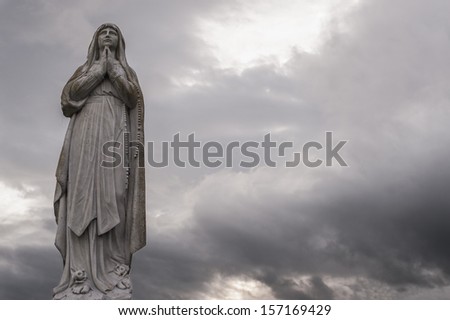 statue of Virgin Mary statue of Virgin Mary