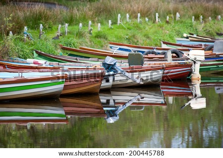 Killarney rental boats reflection