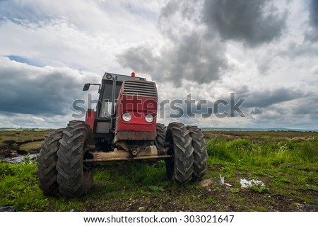 old Tractor rural Ireland Landscape