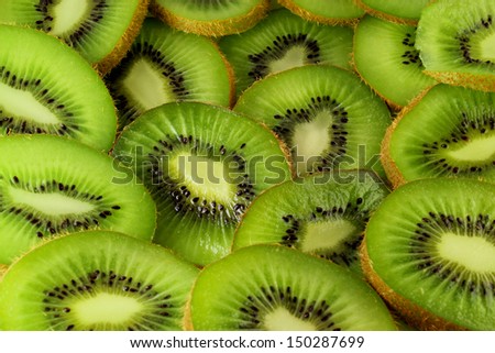 photo of fresh juicy kiwi slices
