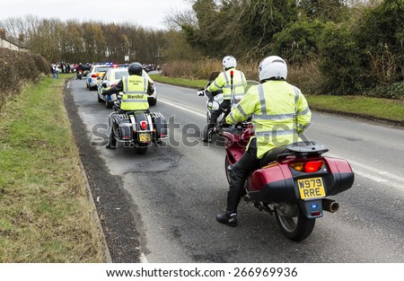 NORTHUMBERLAND, ENGLAND, APRIL 4 2015. Blyth Valley Motorcycle Action Group. Easter Egg Run. Ends at Seaton Delaval. April 4  2015. Northumberland, England, UK.