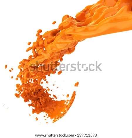 orange color painting orange color painting